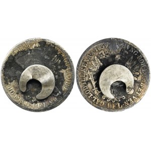 Austria, Franz Joseph I, 1 Floren Wien 1858 (2 pcs.) - set of shirt pins