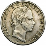 Austria, Franciszek Józef I, 1 Floren Wiedeń i Mediolan 1858 (2 szt.) - komplet spinek