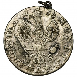 Niemcy, Królestwo Prus, Fryderyk II, Ort Berlin 1758 A - zawieszka