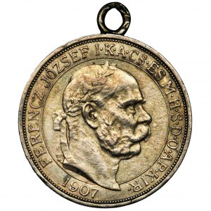 Austria, Franz Joseph I, 5 Korona Kremnitz 1907