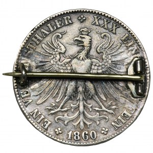 Germany, City of Frankfurt, Thaler Frankfurt 1860