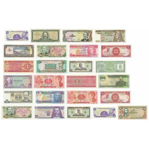 South America, mixed lot banknotes (25 pcs.)