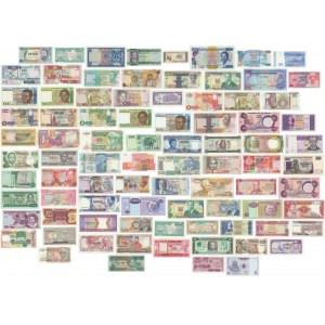 Afryka, duży zestaw banknotów (85szt.)