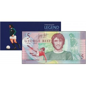 Northern Ireland, 5 pounds 2006, Geogre Best - commemorative banknote -