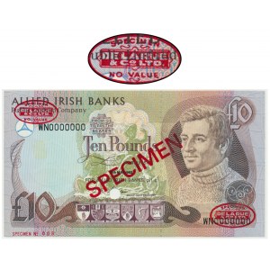 Ireland, 10 pounds 1993 - SPECIMEN - Thomas De La Rue - Specimen No. 008 -