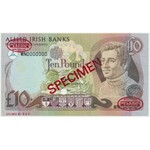 Irlandia, 10 funtów 1993 - WZÓR - Thomas De La Rue - Specimen No. 008 -
