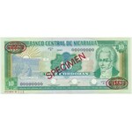 Nicaragua, 1 cordobas 1990 - SPECIMEN - Thomas De La Rue - Specimen No 012 -
