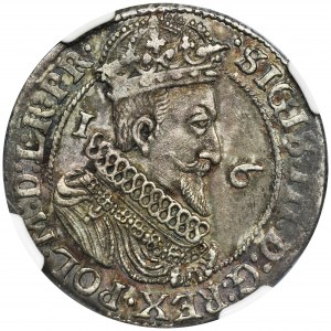 Sigismund III Vasa, 1/4 Thaler Danzig 1624/3 - PR• - NGC MS61