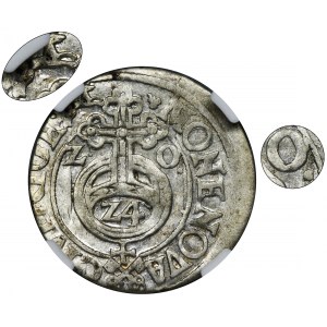 Sigismund III Vasa, 3 Polker Riga 1620 - NGC AU55 - RARE, ILUSTRATED