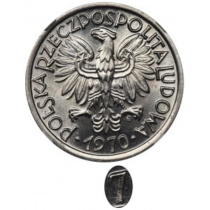 2 złote 1970 Jagody - NGC MS65 - zaokrąglony daszek