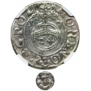 Zygmunt III Waza, Półtorak Bydgoszcz 1617 - NGC AU53 - RZADKI