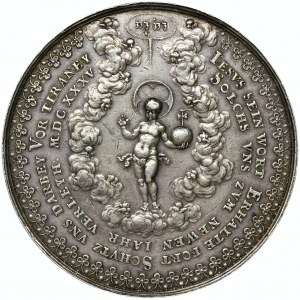 Ladislaus IV. Wasa, religiöse Medaille 1635