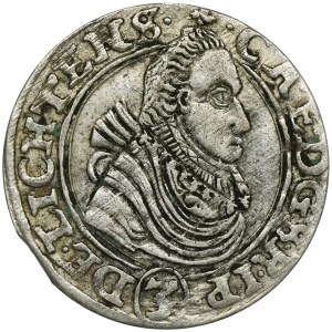 Silesia, Duchy of Troppau, Karl Eusebius, 3 Kreuzer Troppau 1629 MW