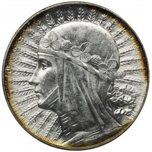 Głowa Kobiety, 5 złotych 1933 - PCGS MS62+