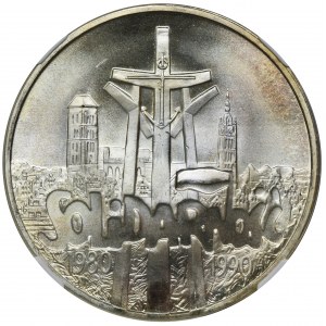 100.000 złotych 1990 Solidarność - TYP A - NGC MS67