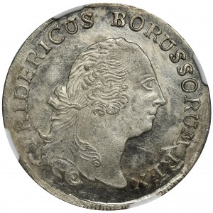 Niemcy, Królestwo Prus, Fryderyk II, 1/3 Talara Drezno 1758 - NGC MS63