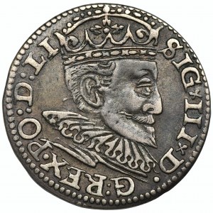 Sigismund III Vasa, 3 Groschen Riga 1595 - LI, UNLISTED