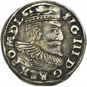 Zygmunt III Waza, Trojak Poznań 1595 - średnia głowa