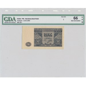 5 złotych 1946 - GDA 66 EPQ