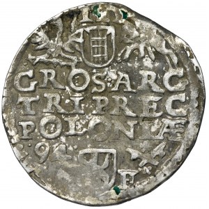 Sigismund III Vasa, 3 Groschen Fraustadt 1594 - UNLISTED