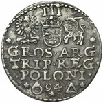 Zygmunt III Waza, Trojak Malbork 1594 - otwarte O