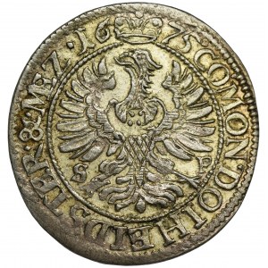 Silesia, Duchy of Oels, Sylvius Friedrich, 3 Kreuzer Oels 1675 SP
