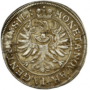 Silesia, Duchy of Liegnitz-Brieg-Wohlau, Luiza von Anhalt, 6 Kreuzer Brieg 1673 CB