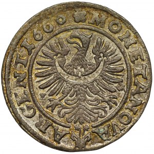 Śląsk, Księstwo Legnicko-Brzesko-Wołowskie, Jerzy III Brzeski, 3 Krajcary Brzeg 1660 EW