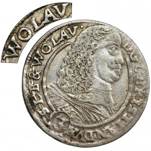 Śląsk, Księstwo Legnicko-Brzesko-Wołowskie, Krystian Wołowski, 3 Krajcary Brzeg 1660 EW