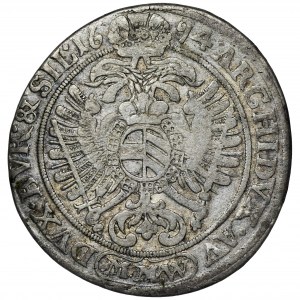 Śląsk, Panowanie habsburskie, Leopold I, 15 Krajcarów Wrocław 1694 MMW