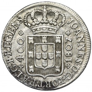 Portugal, Prince Joao, 400 Reis 1807
