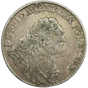 Augustus III of Poland, 1/6 Thaler Leipzig 1763 EDC