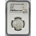 Augustus III of Poland, 1/4 Thaler Danzig 1760 REOE - NGC AU58