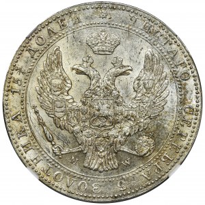 3/4 rubla = 5 złotych Warszawa 1839 MW - NGC MS62