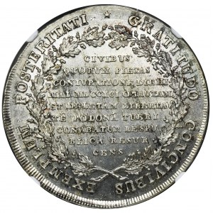 Poniatowski, Talar Targowica 1793 - NGC MS62 - ZJAWISKOWA