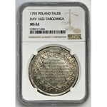 Poniatowski, Targowica Thaler 1793 - NGC MS62