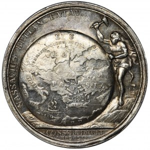 Wilhelm III, Medaille 1699 - Vertrag von Carlowice - SEHR RAR