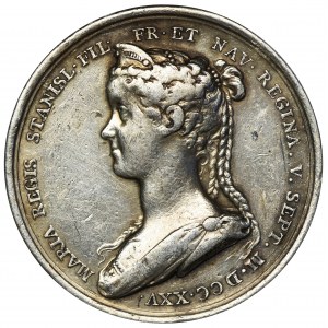 Ludwik XV, Medal zaślubinowy Marii Leszczyńskiej 1725