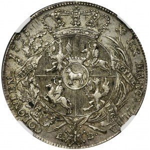 Poniatowski, Thaler 1775 EB - NGC AU50