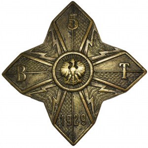 II RP, Badge of the 5th Telegraphic Battalion from Cracow.