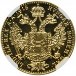 Austria, Franciszek Józef I, Dukat Wiedeń 1915, nowe bicie - NGC MS68