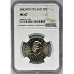 20 złotych 1983 Nowotko - NGC MS67