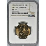 10 złotych 1969 Kościuszko - NGC MS67