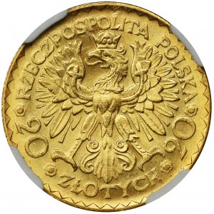 20 złotych 1925, Chrobry - NGC MS63