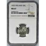 20 groszy 1923 - NGC MS67