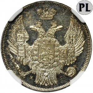 15 kopecks = 1 zloty Petersburg 1832 - NGC MS64 PL - RARE - proof like