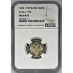 15 kopecks = 1 zloty Petersburg 1832 - NGC MS64 PL - RARE - proof like