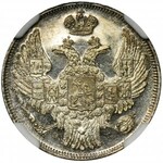 15 kopiejek = 1 złoty Petersburg 1832 - NGC MS64 PL - RZADKI - jak lustrzanka