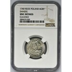 Augustus III of Poland, 6 Groschen Danzig 1760 REOE - NGC UNC DETAILS