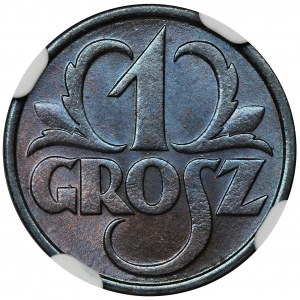 1 grosz 1930 - NGC MS66 RB